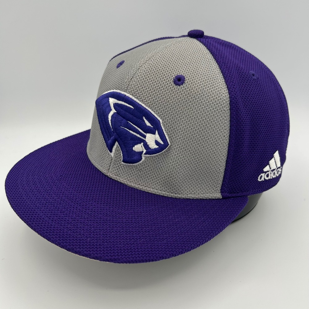High Point University Hat Adidas Fitted Mens 7 3/4 Purple Panthers Collegiate